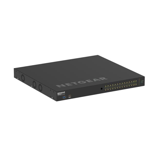 NETGEAR - M4250-26G4XF-PoE+ Gestionado L2/L3 Gigabit Ethernet (10/100/1000) Energía sobre Ethernet (PoE) 1U Negro