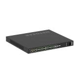 NETGEAR - M4250-26G4XF-PoE+ Gestionado L2/L3 Gigabit Ethernet (10/100/1000) Energía sobre Ethernet (PoE) 1U Negro