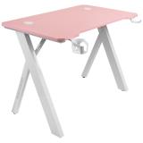 Mars Gaming - MGD100RGB, Mesa Gaming Ergonómica RGB, Alfombrilla XXL, Soporte Auriculares y Bebida, Escritorio PC, 100x60cm, Ros