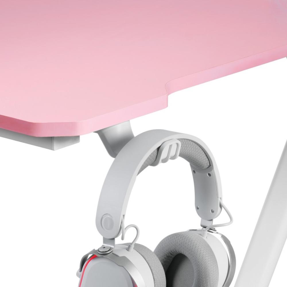 Mars Gaming - MGD100RGB, Mesa Gaming Ergonómica RGB, Alfombrilla XXL, Soporte Auriculares y Bebida, Escritorio PC, 100x60cm, Ros