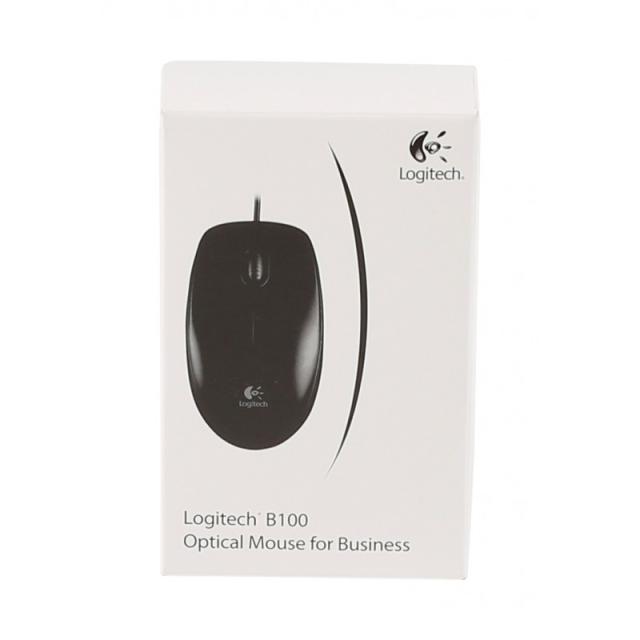 Logitech - B100 ratón Oficina Ambidextro USB tipo A Óptico 800 DPI