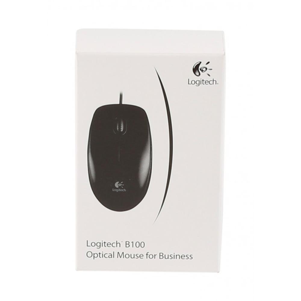 Logitech - B100 ratón Oficina Ambidextro USB tipo A Óptico 800 DPI