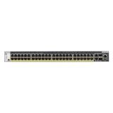 NETGEAR - M4300-52G-PoE+ 550W PSU Gestionado L2/L3/L4 Gigabit Ethernet (10/100/1000) Energía sobre Ethernet (PoE) 1U Negro