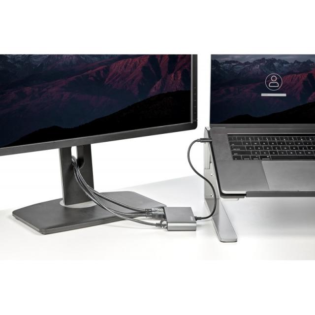 StarTech.com - Mini Dock Thunderbolt 3 - Docking Station Portátil para 2 Monitores con HDMI 4K de 60Hz, 2x Hub USB-A (3.0/2.0),