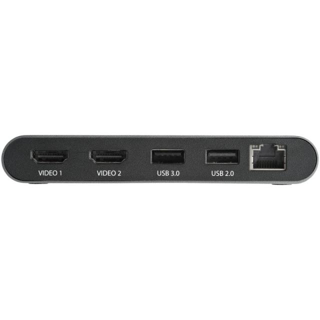 StarTech.com - Mini Dock Thunderbolt 3 - Docking Station Portátil para 2 Monitores con HDMI 4K de 60Hz, 2x Hub USB-A (3.0/2.0),