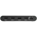 StarTech.com - Mini Dock Thunderbolt 3 - Docking Station Portátil para 2 Monitores con HDMI 4K de 60Hz, 2x Hub USB-A (3.0/2.0),