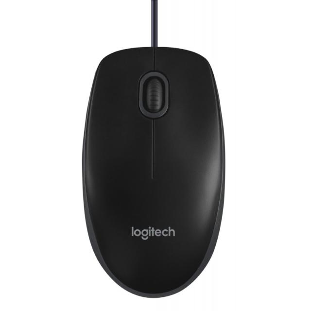 Logitech - B100 ratón Oficina Ambidextro USB tipo A Óptico 800 DPI