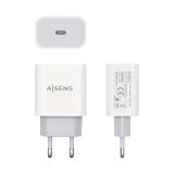 AISENS - Cargador USB-C P?3.0 1 Puerto 1x USB-C 20 W, Blanco