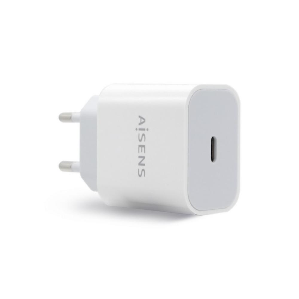 AISENS - Cargador USB-C P?3.0 1 Puerto 1x USB-C 20 W, Blanco