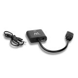 Ewent - EW9864 adaptador de cable de vídeo 0,2 m HDMI VGA, 3.5mm Negro