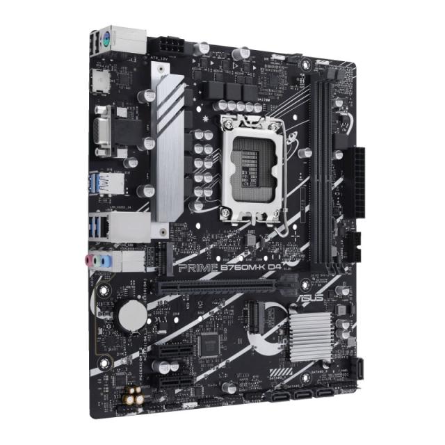 ASUS - PRIME B760M-K D4 Intel B760 LGA 1700 micro ATX