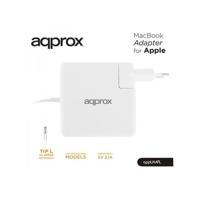 Approx - appUAAPL adaptador e inversor de corriente Interior 85 W Blanco