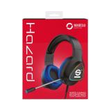 Sparco - SPHEADPHONEPRO auricular y casco Auriculares Alámbrico Diadema Juego USB tipo A Negro, Azul