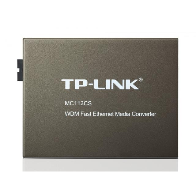 TP-Link - MC112CS convertidor de medio 1000 Mbit/s 1550 nm Negro