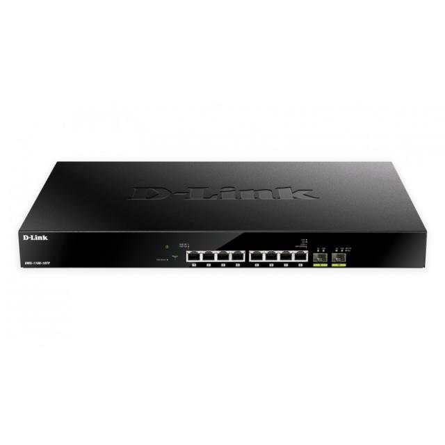 D-Link - DMS-1100-10TP switch Gestionado L2 2.5G Ethernet (100/1000/2500) Energía sobre Ethernet (PoE) 1U Negro