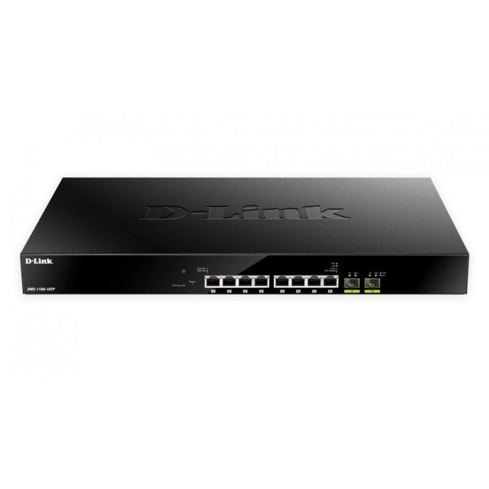 D-Link - DMS-1100-10TP switch Gestionado L2 2.5G Ethernet (100/1000/2500) Energía sobre Ethernet (PoE) 1U Negro