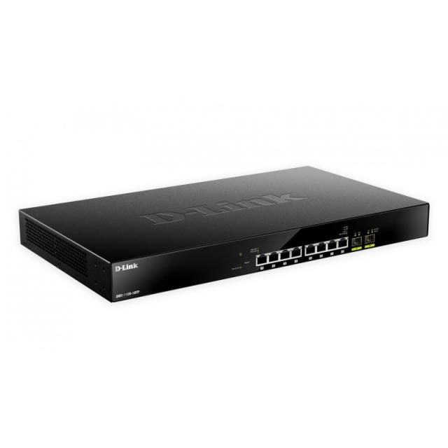 D-Link - DMS-1100-10TP switch Gestionado L2 2.5G Ethernet (100/1000/2500) Energía sobre Ethernet (PoE) 1U Negro