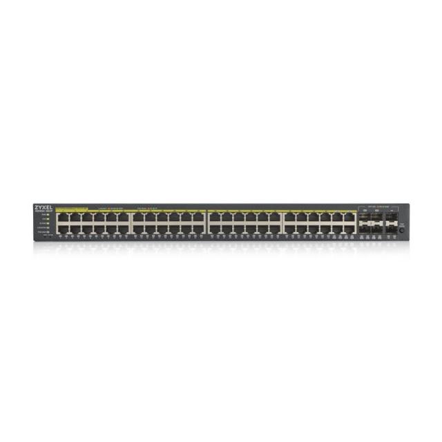 Zyxel - GS1920-48HPV2 Gestionado Gigabit Ethernet (10/100/1000) Energía sobre Ethernet (PoE) Negro