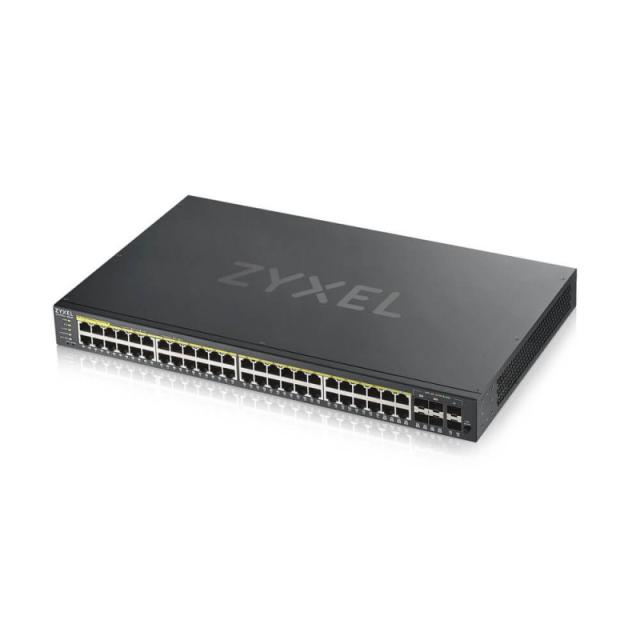 Zyxel - GS1920-48HPV2 Gestionado Gigabit Ethernet (10/100/1000) Energía sobre Ethernet (PoE) Negro