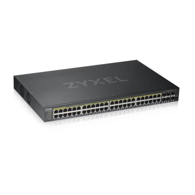 Zyxel - GS1920-48HPV2 Gestionado Gigabit Ethernet (10/100/1000) Energía sobre Ethernet (PoE) Negro