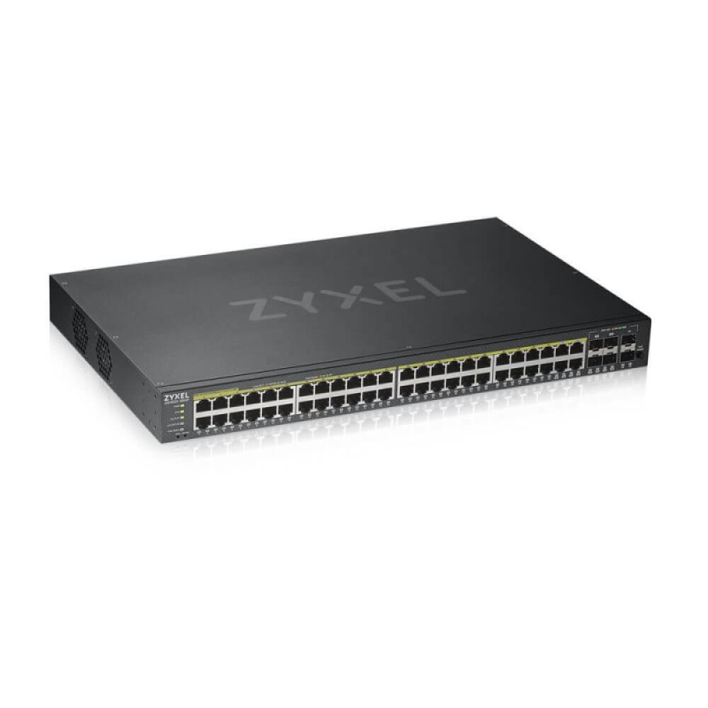 Zyxel - GS1920-48HPV2 Gestionado Gigabit Ethernet (10/100/1000) Energía sobre Ethernet (PoE) Negro