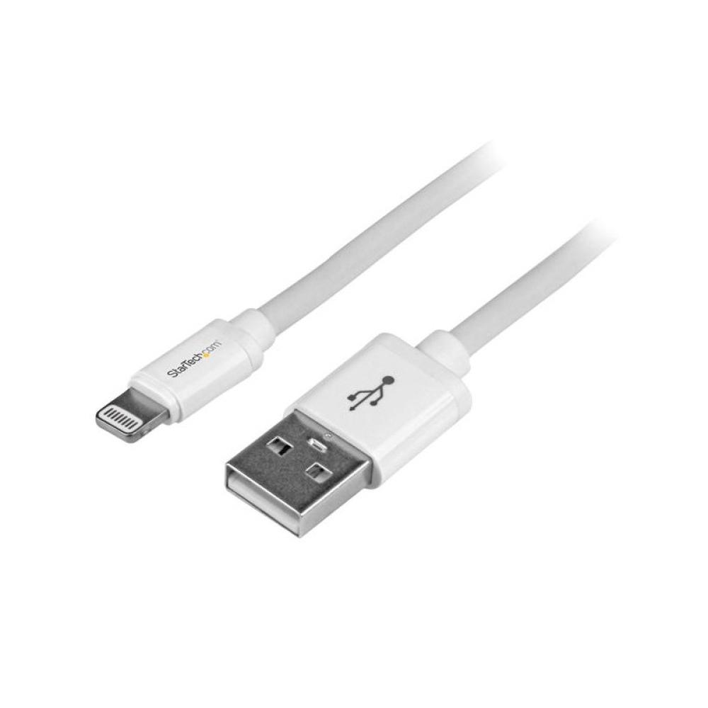 StarTech.com - Cable de 2m Lightning de 8 Pin a USB A 2.0 para Apple iPod iPhone 5 iPad - Blanco