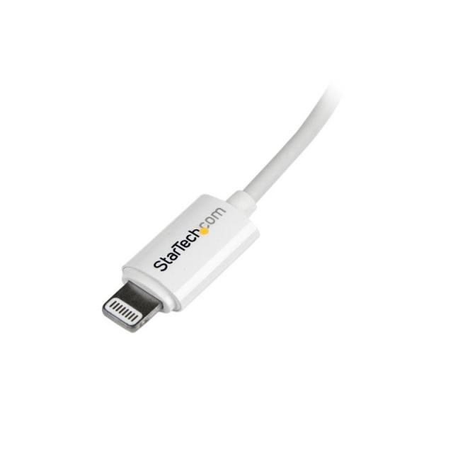 StarTech.com - Cable de 2m Lightning de 8 Pin a USB A 2.0 para Apple iPod iPhone 5 iPad - Blanco