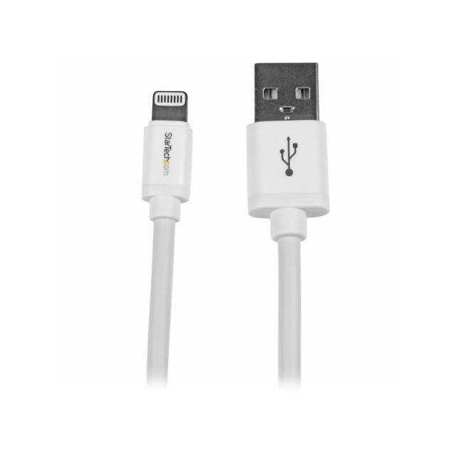 StarTech.com - Cable de 2m Lightning de 8 Pin a USB A 2.0 para Apple iPod iPhone 5 iPad - Blanco