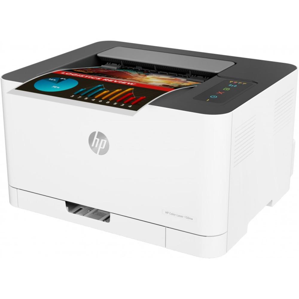HP - Color Laser Laser 150nw Inalámbrico Color Impresora, A doble cara