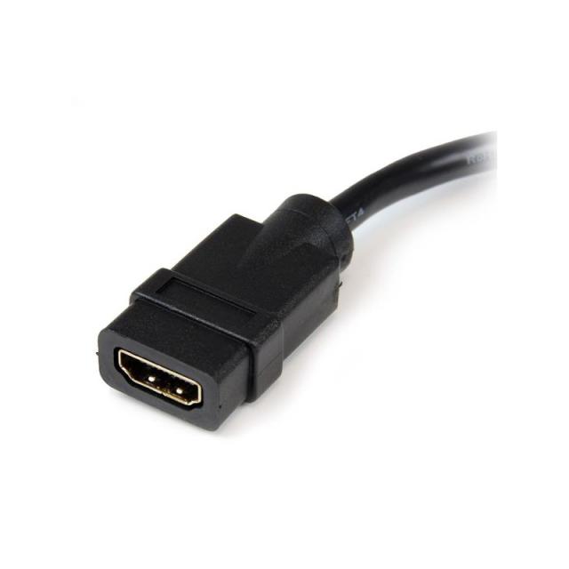 StarTech.com - Adaptador de 20cm HDMI a DVI - DVI-D Macho - HDMI Hembra - Cable Conversor de Vídeo - Negro