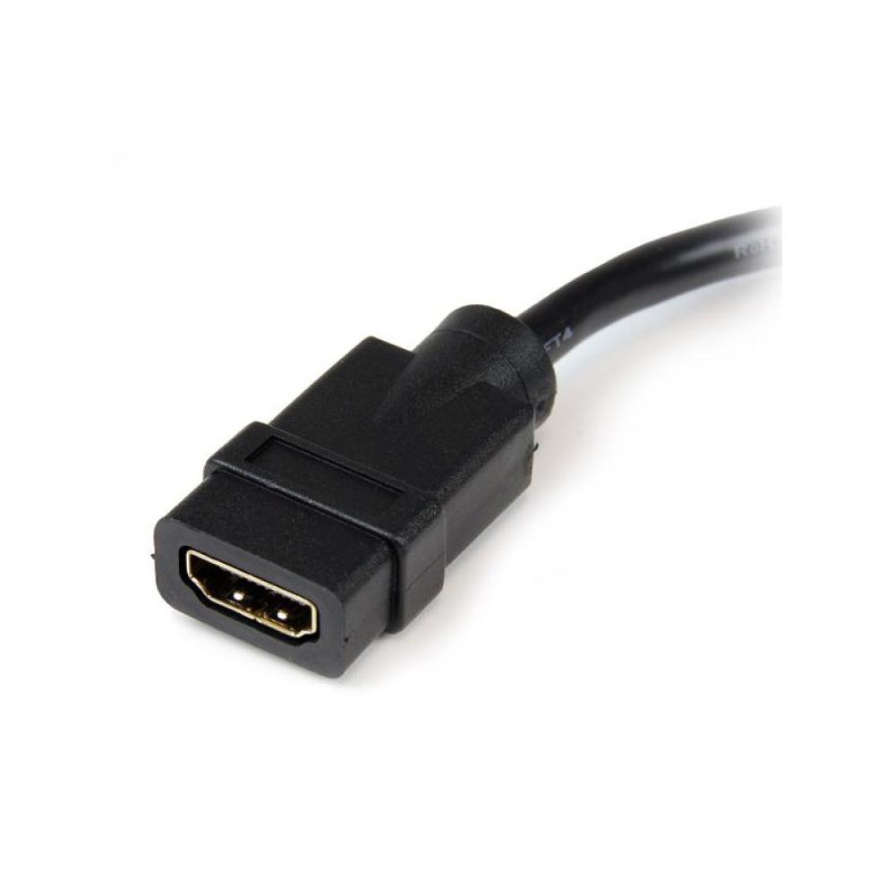 StarTech.com - Adaptador de 20cm HDMI a DVI - DVI-D Macho - HDMI Hembra - Cable Conversor de Vídeo - Negro