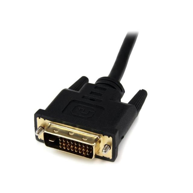 StarTech.com - Adaptador de 20cm HDMI a DVI - DVI-D Macho - HDMI Hembra - Cable Conversor de Vídeo - Negro