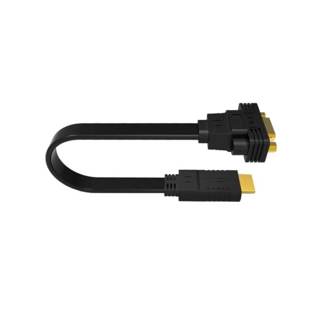 Ewent - EW9869 adaptador de cable de vídeo 0,15 m HDMI tipo A (Estándar) VGA (D-Sub) Negro