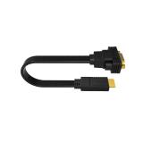 Ewent - EW9869 adaptador de cable de vídeo 0,15 m HDMI tipo A (Estándar) VGA (D-Sub) Negro