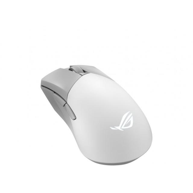 ASUS - ROG Gladius III Wireless Aimpoint White ratón Juego mano derecha RF Wireless + Bluetooth + USB Type-A Óptico 36000 DPI