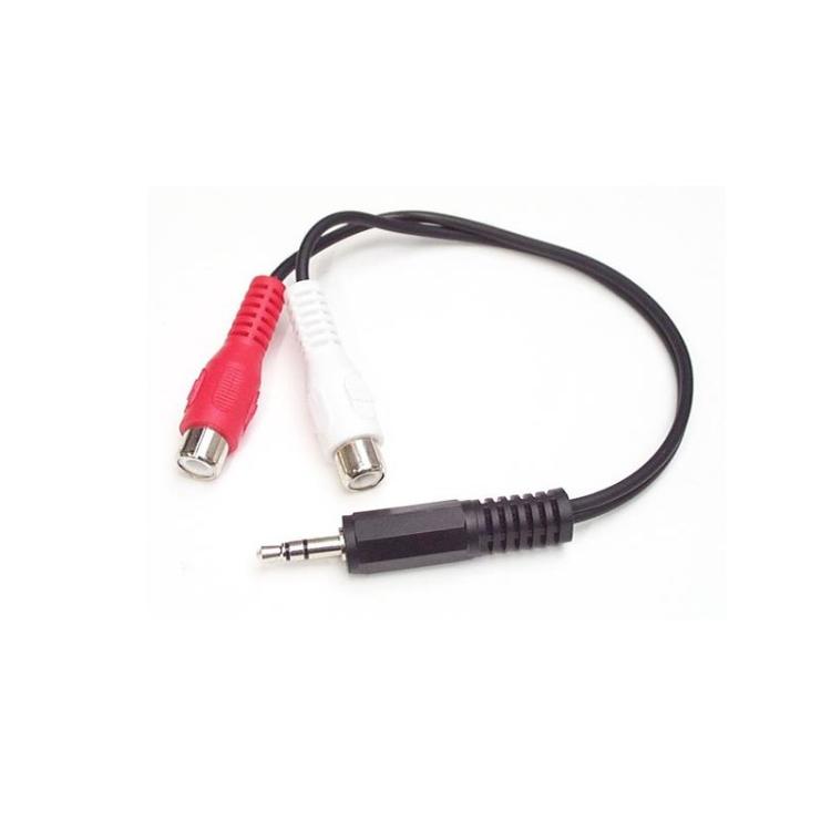 StarTech.com - Cable Convertidor Adaptador Audio 15cm Mini Jack 3,5 mm a RCA Estéreo - Conversor