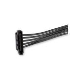 StarTech.com - Cable Adaptador Bifurcador Divisor Splitter de Alimentación SATA de 40cm - 4x Receptáculos Hembra SATA