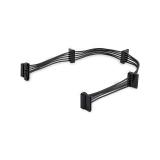 StarTech.com - Cable Adaptador Bifurcador Divisor Splitter de Alimentación SATA de 40cm - 4x Receptáculos Hembra SATA