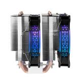 Mars Gaming - Disipador CPU, Doble Torre Refrigeración, 6 Heatpipes HCT, TDP 300 W, 2 Ventiladores ARGB PWM 12 cm, MCPUXT, Color