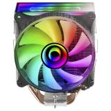 Mars Gaming - MCPU-VR Negro, Disipador CPU, Doble Espejo Infinito ARGB, 4 Heatpipes HCT, TDP 180W, Ventilador Ultra-silencioso P
