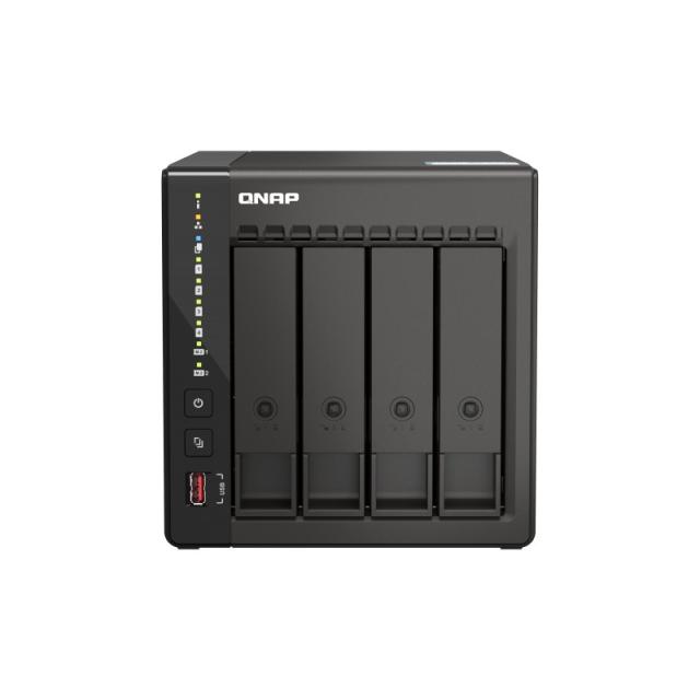QNAP - TS-453E NAS Torre Intel® Celeron® J6412 8 GB 0 TB QNAP QTS Negro