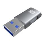 AISENS - Mini Adaptador USB 3.2 GEN2 10G 3A, Tipo USB-C/H-A/M, Gris
