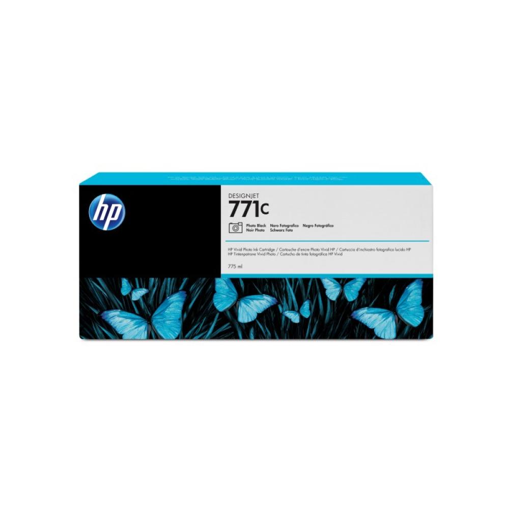 HP - Cartucho de tinta DesignJet 771C negro fotográfico de 775 ml
