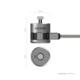 AISENS - Cable de Seguridad con Cerradura de Llave para Ordenador, Monitor, Portatil 1.5 m