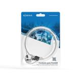 AISENS - Cable de Seguridad con Cerradura de Llave para Ordenador, Monitor, Portatil 1.5 m