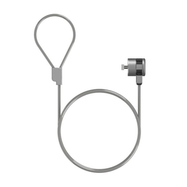 AISENS - Cable de Seguridad con Cerradura de Llave para Ordenador, Monitor, Portatil 1.5 m