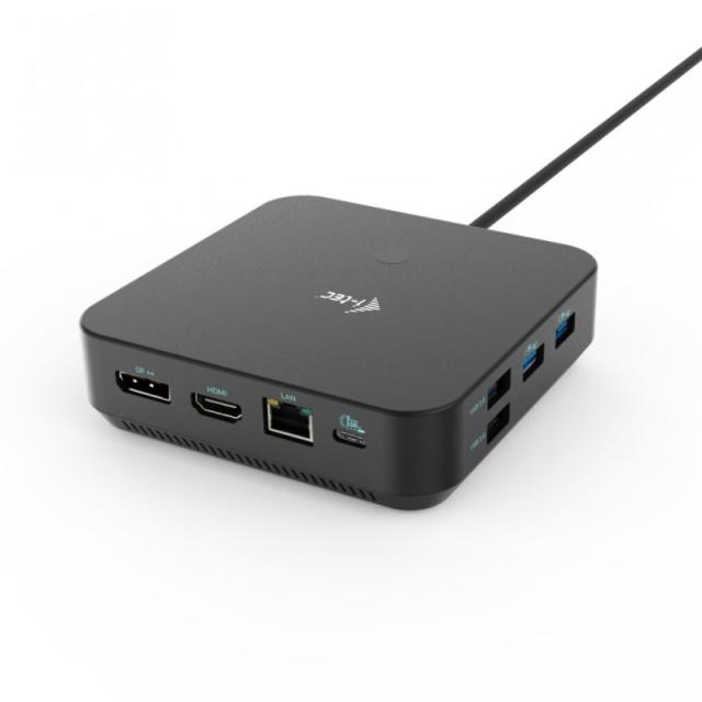 i-tec - USB-C HDMI Dual DP Docking Station with Power Delivery 100 W + Universal Charger 100 W