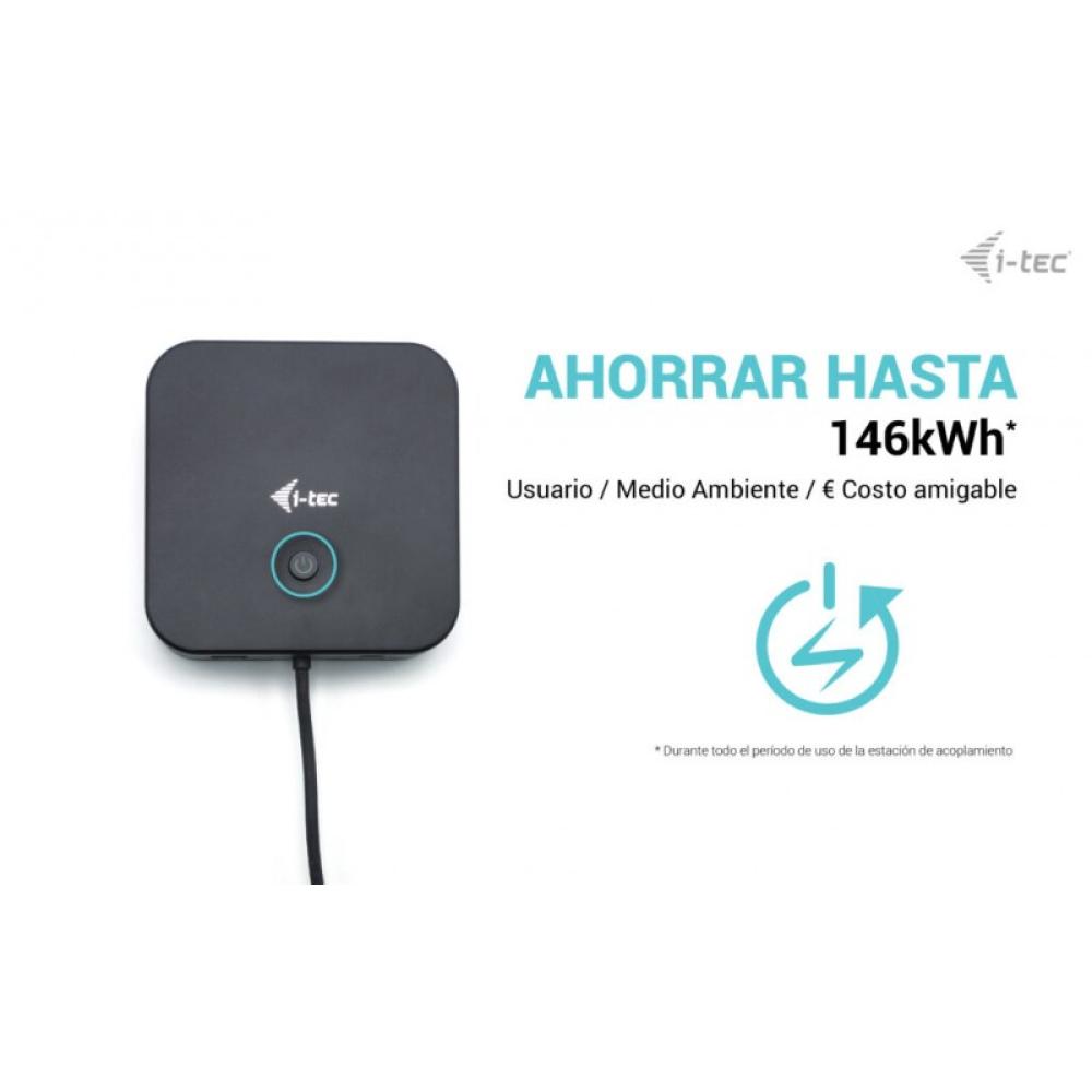 i-tec - USB-C HDMI Dual DP Docking Station with Power Delivery 100 W + Universal Charger 100 W