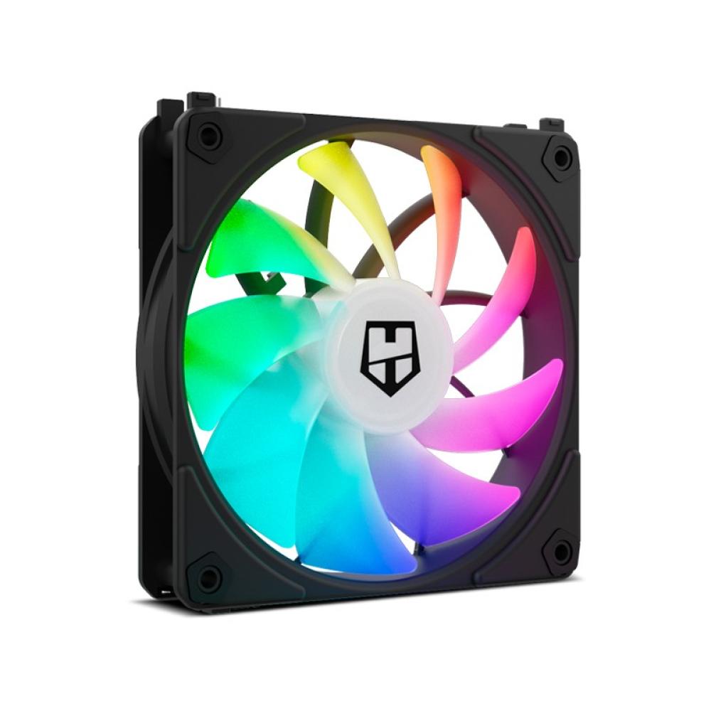 NOX - Hummer EASY LINK Carcasa del ordenador Refrigerador de aire 12 cm Negro 3 pieza(s)