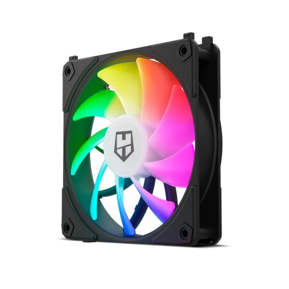 NOX - Hummer EASY LINK Carcasa del ordenador Refrigerador de aire 12 cm Negro 3 pieza(s)